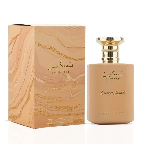 Paris Corner Taskeen Caramel Cascade Eau de Parfum 100ml by Paris Corner — Authentic Arabic Fragrance | Qamare