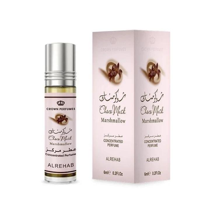 Al Rehab Choco Musk Marshmallow Perfume Oil Roll-On 6ml by Al Rehab — Authentic Arabic Fragrance | Qamare