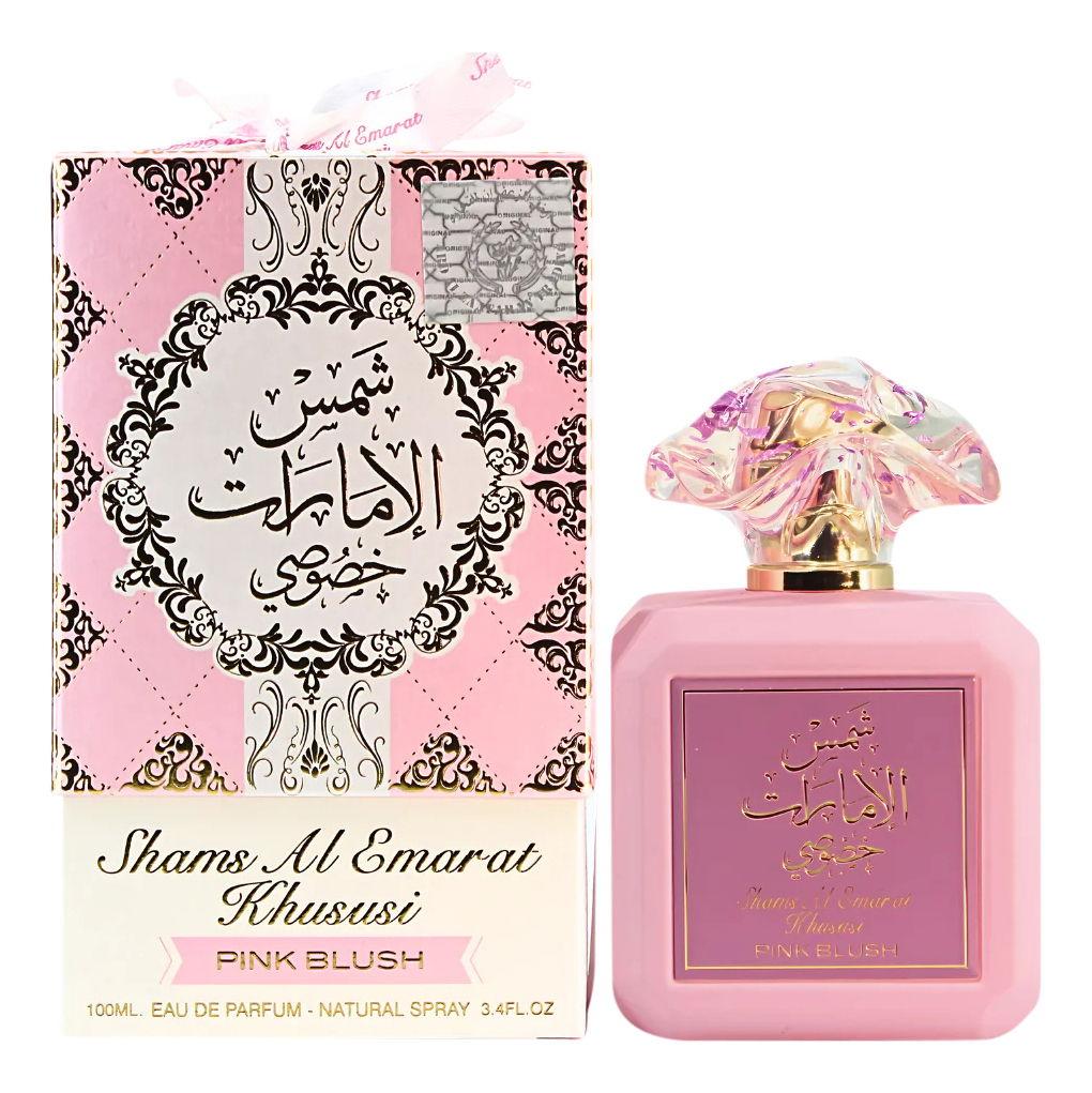 Pink Blush Shams Al Emarat Khususi Eau de Parfum 100ml by Qamare — Authentic Arabic Fragrance | Qamare
