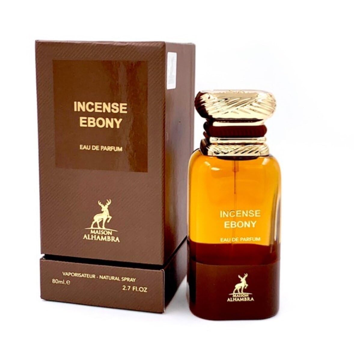 Maison Alhambra Incense Ebony Eau de Parfum 80ml by Maison Alhambra — Authentic Arabic Fragrance | Qamare
