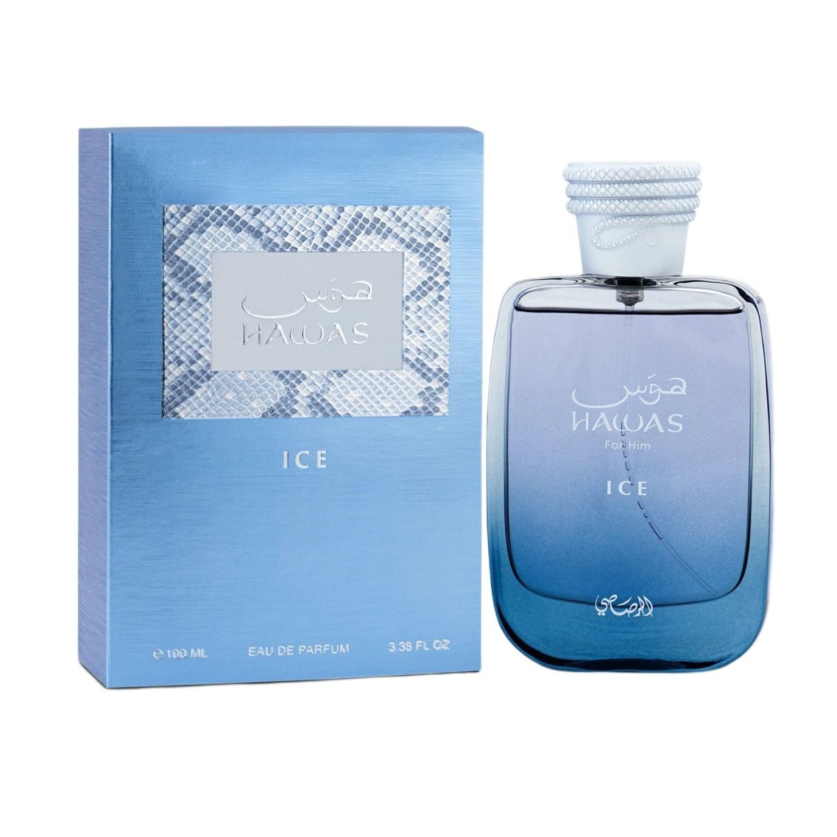 Rasasi Hawas Ice Eau de Parfum 100ml by Rasasi — Authentic Arabic Fragrance | Qamare