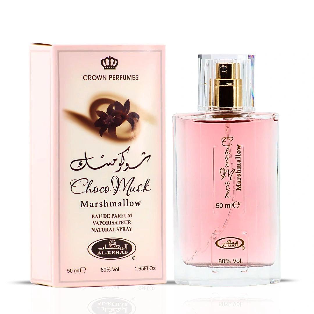 Al?Rehab Choco?Musk?Marshmallow Eau de Parfum 50ml by Qamare — Authentic Arabic Fragrance | Qamare