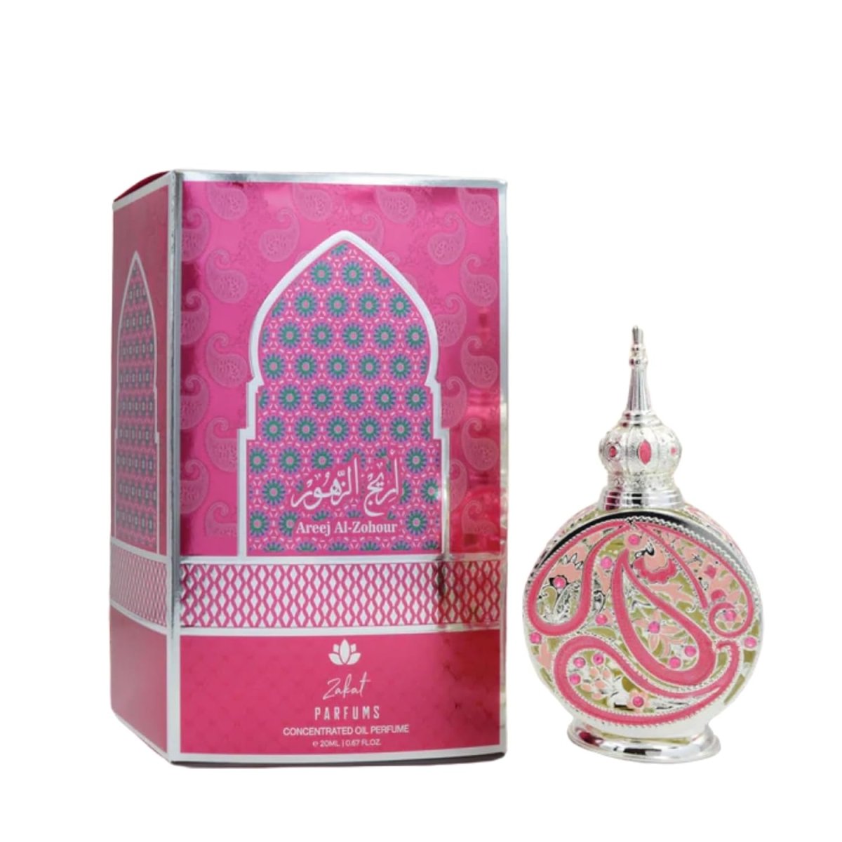 Areej Al Zohour Zakat Concentrated Oil Oil 20ml by Qamare — Authentic Arabic Fragrance | Qamare