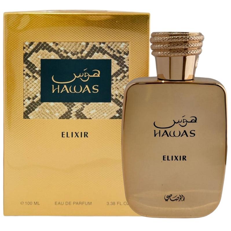 Rasasi Hawas Elixir Eau de Parfum 100ml by Rasasi — Authentic Arabic Fragrance | Qamare