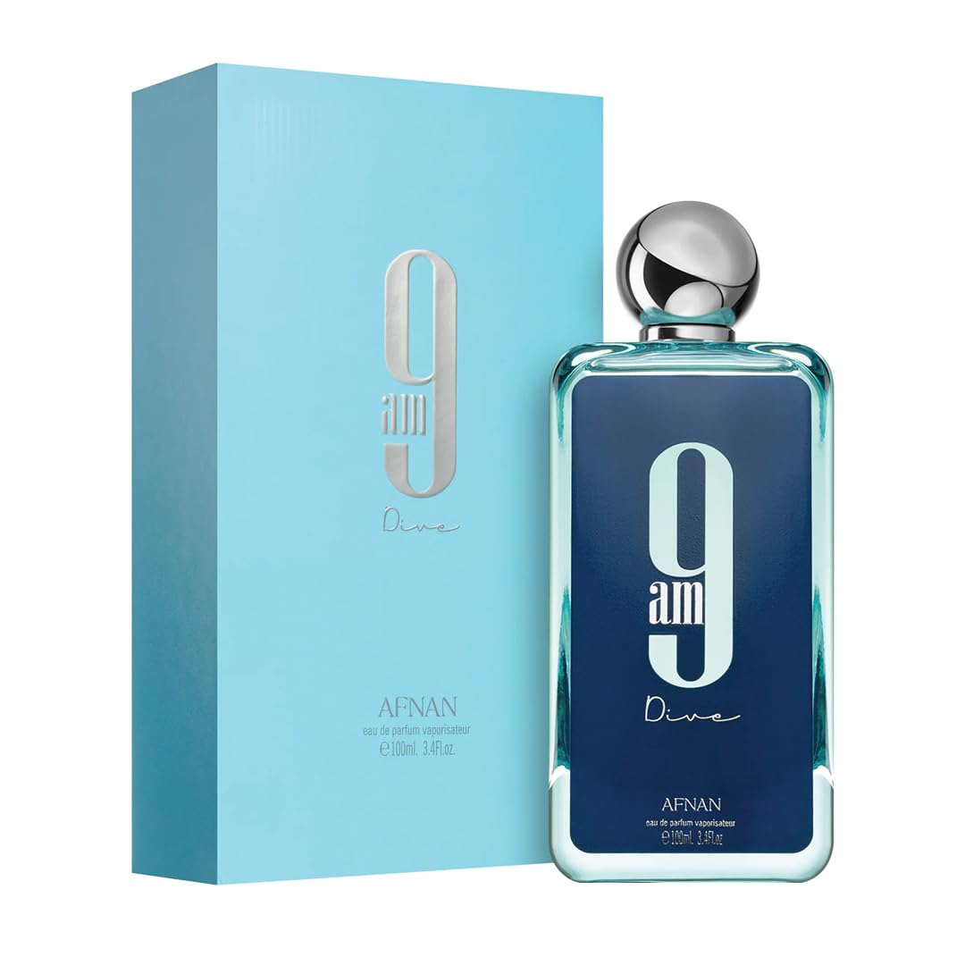 Afnan 9AM Dive Eau de Parfum 100ml by Afnan — Authentic Arabic Fragrance | Qamare perfumes