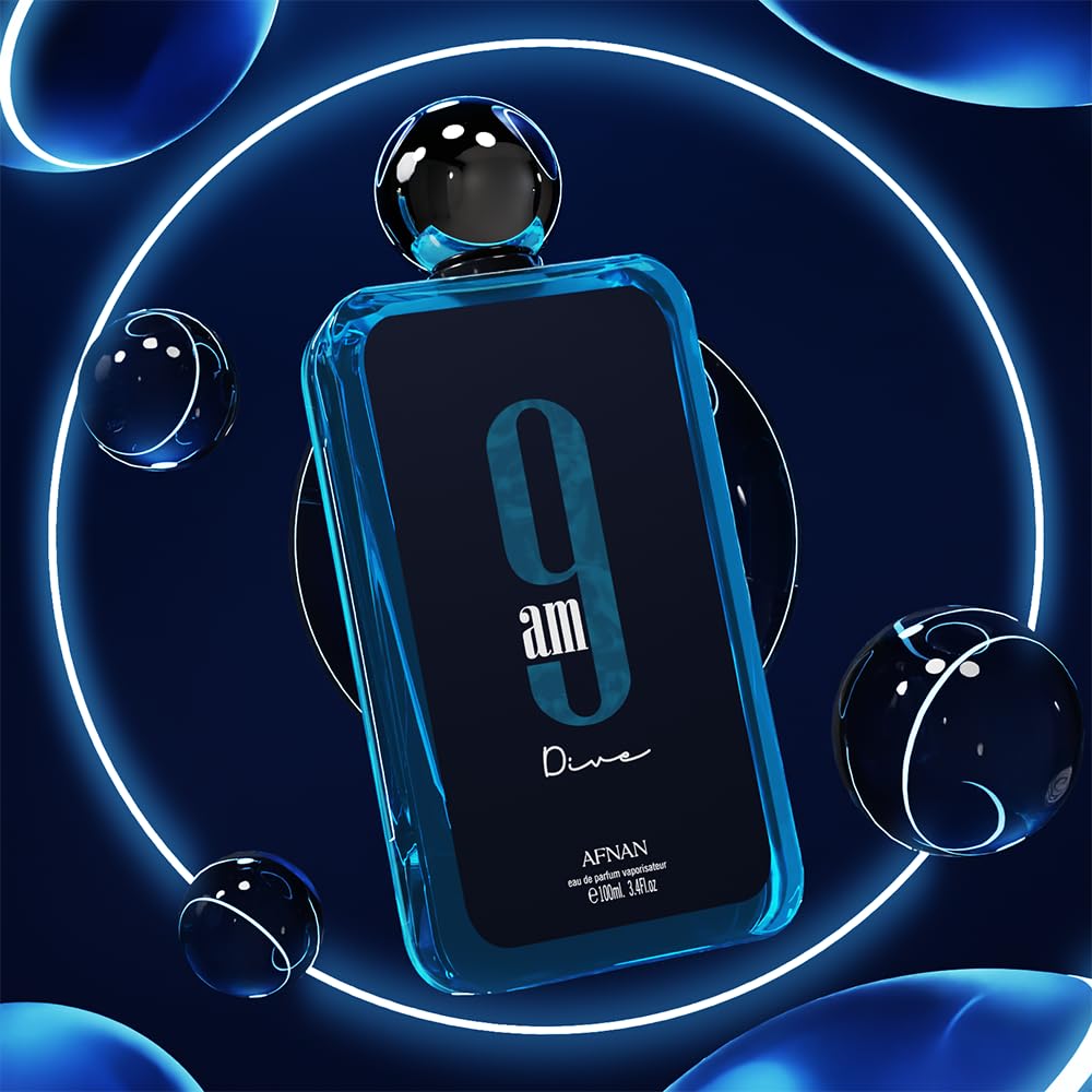 Afnan 9AM Dive Eau de Parfum 100ml by Afnan — Authentic Arabic Fragrance | Qamare perfumes