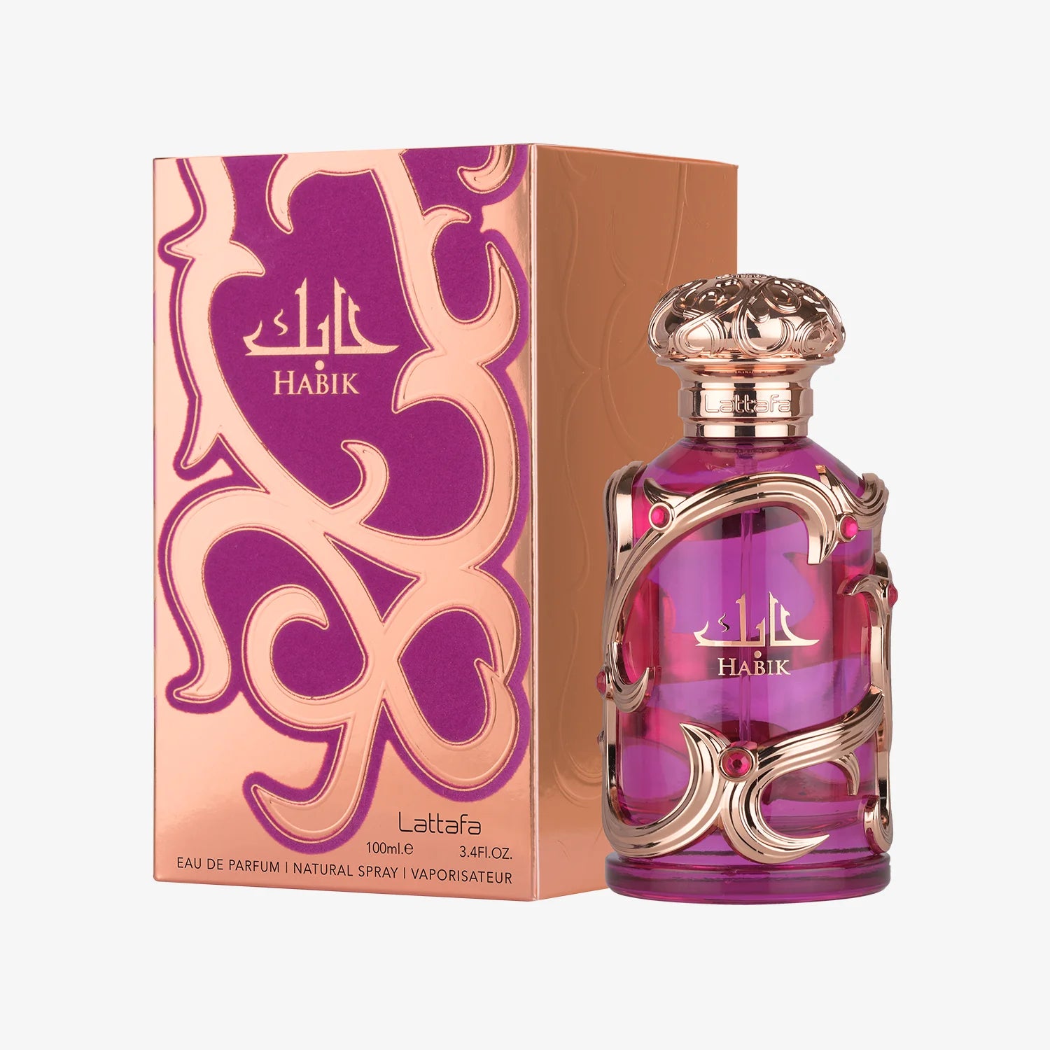 Lattafa Habik Pink Eau de Parfum 100ml by Lattafa — Authentic Arabic Fragrance | Qamare perfumes