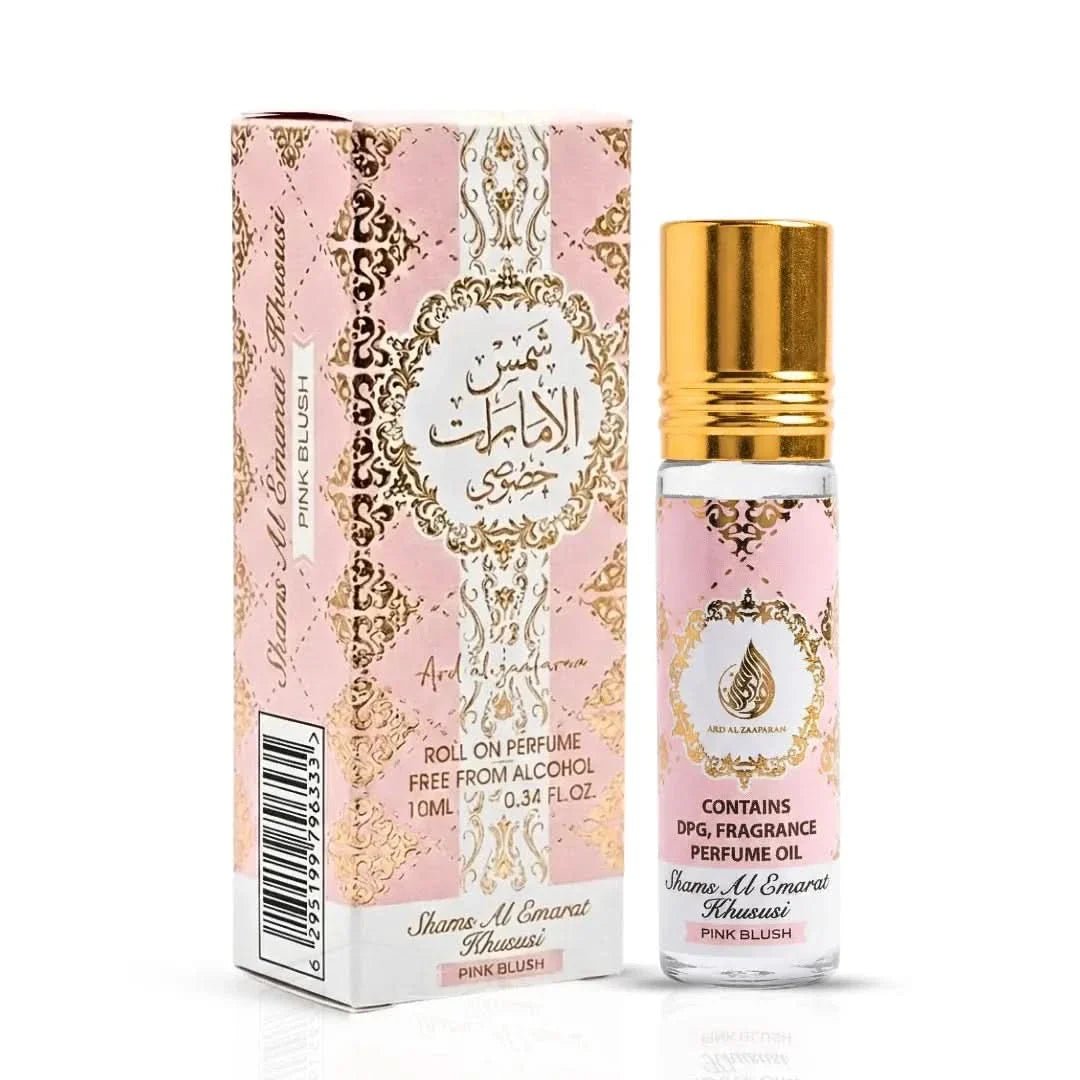 Ard Al Zaafaran Shams Pink Blush Perfume Oil Roll - On by Ard Al Zaafaran — Authentic Arabic Fragrance | Qamare perfumes