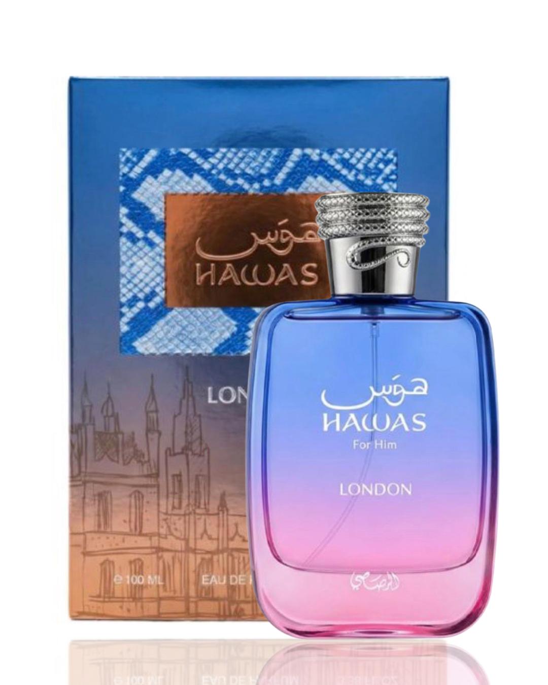 Rasasi Hawas London Eau de Parfum 100ml by Rasasi — Authentic Arabic Fragrance | Qamare