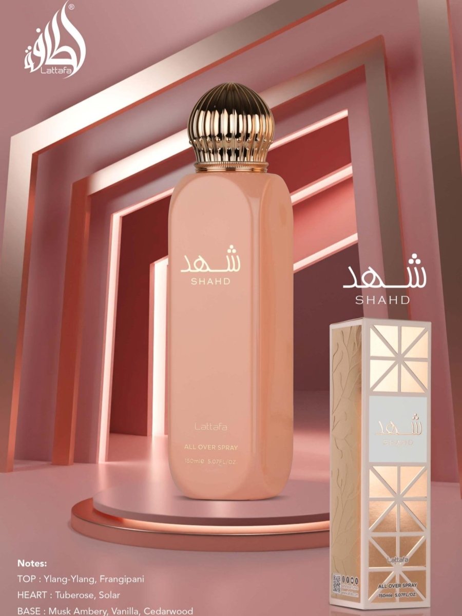 Lattafa Shahd All Over Body Mist 150ml by Lattafa — Authentic Arabic Fragrance | Qamare