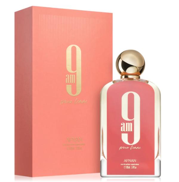Afnan 9am Pour Femme Eau de Parfum 100ml by Afnan — Authentic Arabic Fragrance | Qamare
