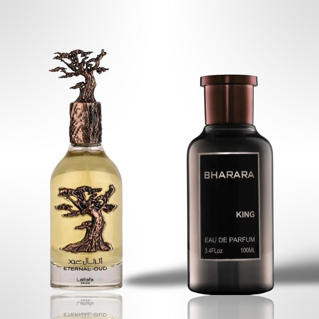 Lattafa Bharara King + Eternal Oud Eau de Parfum 100ml by Lattafa — Authentic Arabic Fragrance | Qamare