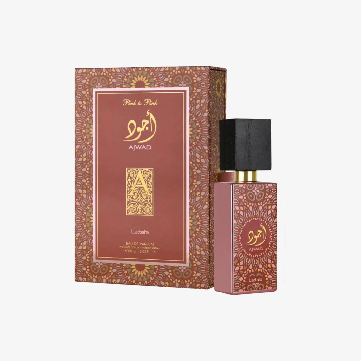 Lattafa Ajwad Pink to Pink Eau de Parfum 60ml by Lattafa — Authentic Arabic Fragrance | Qamare