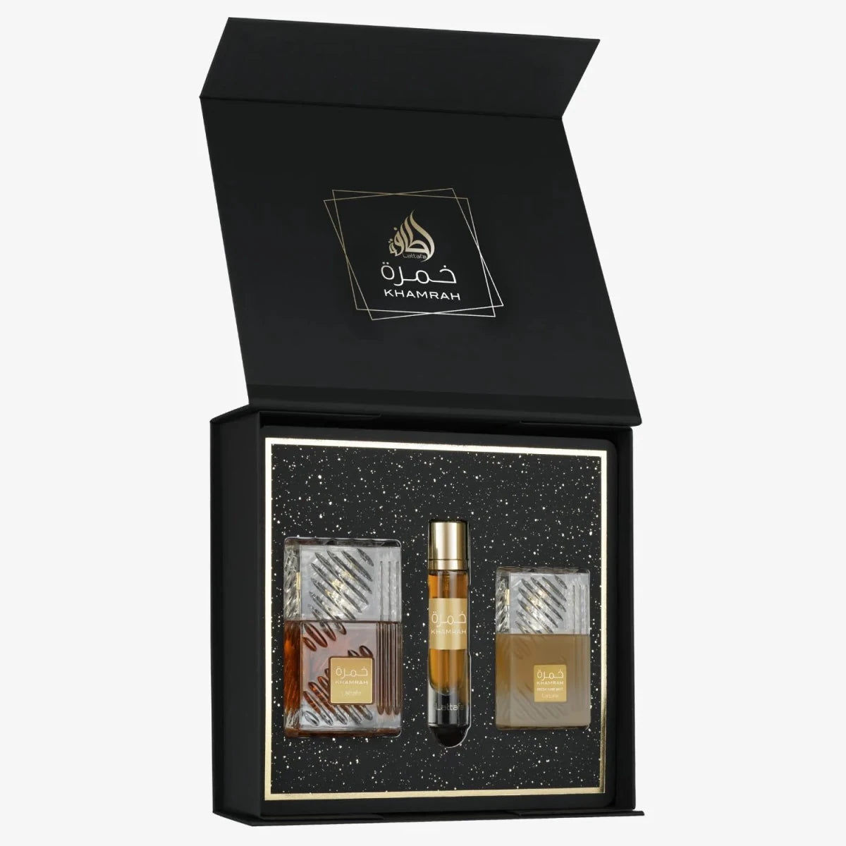 Lattafa Khamrah Travel Gift Set 100ml by Lattafa — Authentic Arabic Fragrance | Qamare