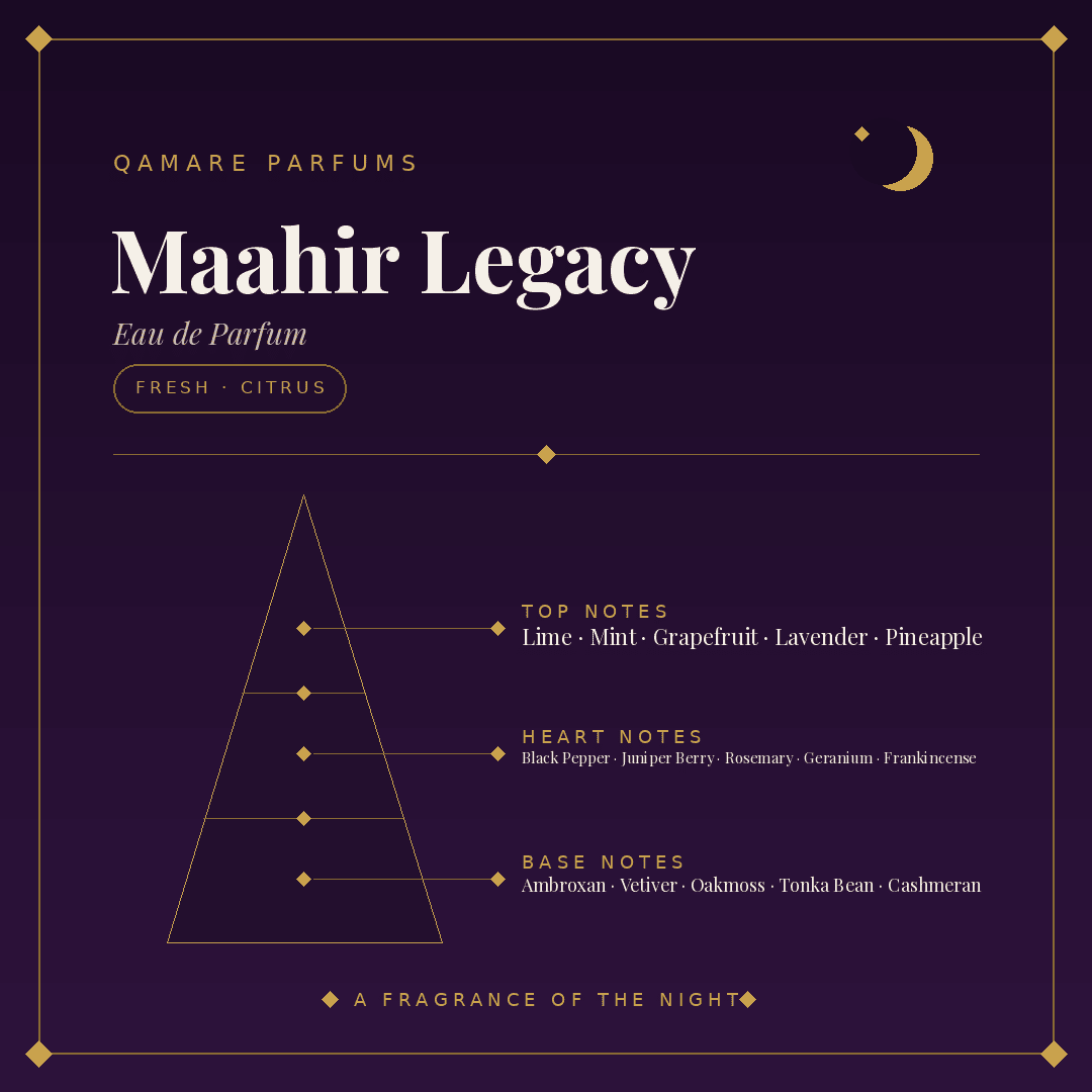 Lattafa Maahir Legacy Eau de Parfum 100ml by Lattafa — Authentic Arabic Fragrance | Qamare