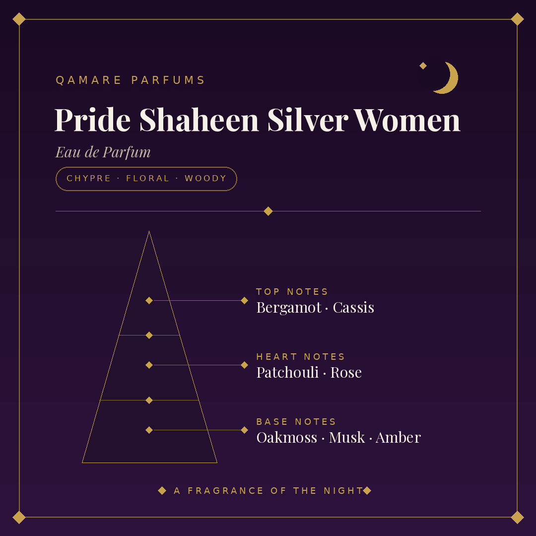 Lattafa Pride Shaheen Silver Women Eau de Parfum 100ml by Lattafa — Authentic Arabic Fragrance | Qamare