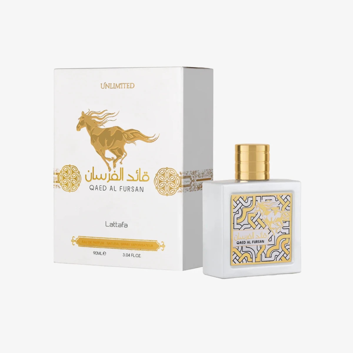 Lattafa Qaed Al Fursan Unlimited Eau de Parfum 90ml by Lattafa — Authentic Arabic Fragrance | Qamare
