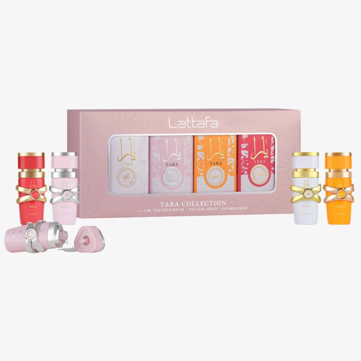 Lattafa Yara Collection 4x Gift Set 5ml by Lattafa — Authentic Arabic Fragrance | Qamare