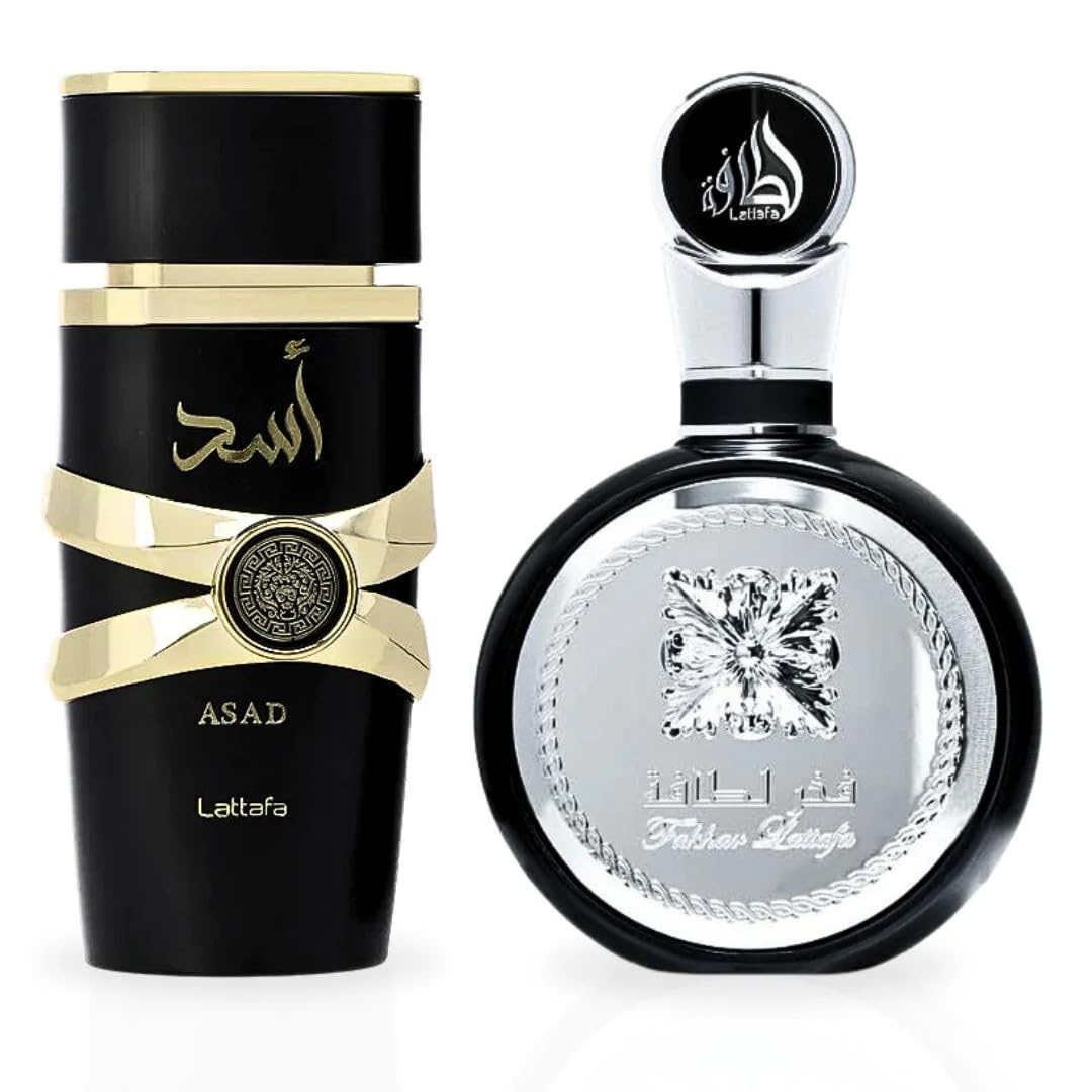 Men's Power Trio — Asad + Fakhar + Maahir (3 x 100ml EDP) by Lattafa — Authentic Arabic Fragrance | Qamare