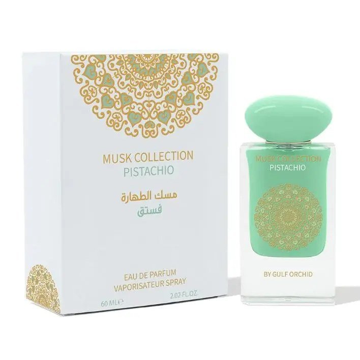 Gulf Orchid Musk Collection Pistachio Eau de Parfum 60ml by Gulf Orchid — Authentic Arabic Fragrance | Qamare