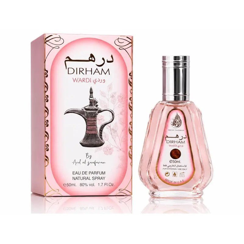 Ard Al Zaafaran Dirham Wardi Eau de Parfum 50ml by Ard Al Zaafaran — Authentic Arabic Fragrance | Qamare