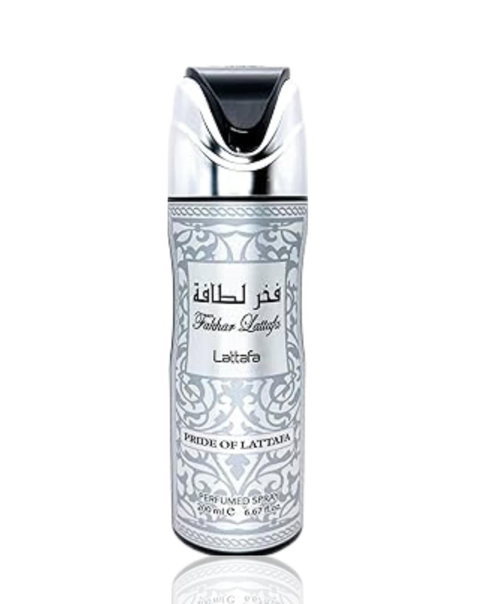 Lattafa Fakhar Silver Deodorant Body Spray 200ml by Lattafa — Authentic Arabic Fragrance | Qamare