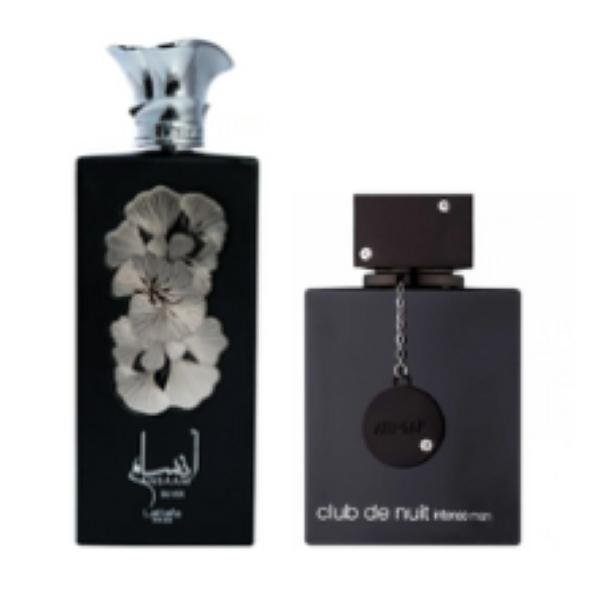 Lattafa Club De Nuit Intense Armaf + Ansaam Silver — 2-Piece Set by Lattafa — Authentic Arabic Fragrance | Qamare