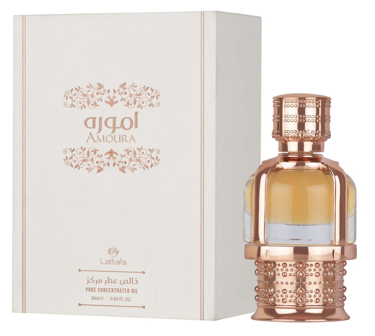 Lattafa Amoura Concentrated Perfumed Oil Oil 20ml by Lattafa — Authentic Arabic Fragrance | Qamare