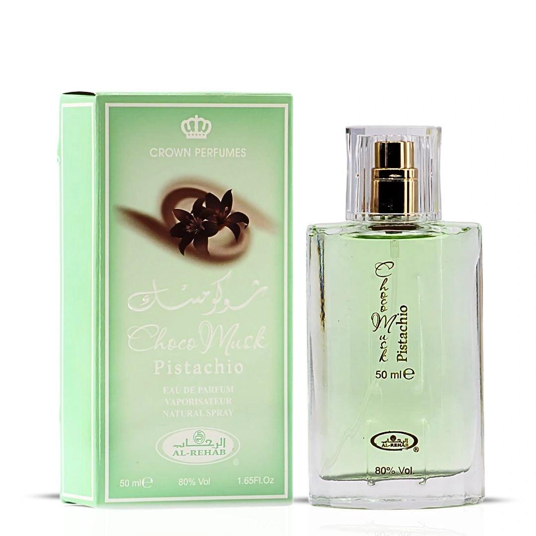 Al Rehab Choco Musk Pistachio Eau de Parfum 50ml by Al Rehab — Authentic Arabic Fragrance | Qamare