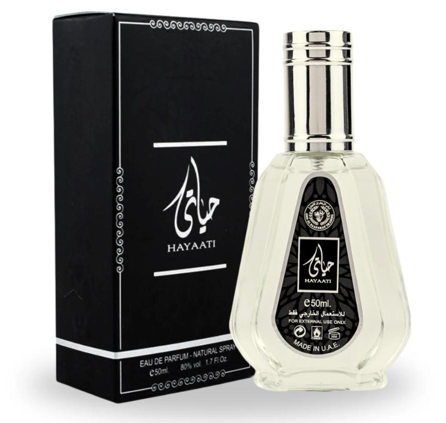 Ard Al Zaafaran Hayaati Eau de Parfum 50ml by Ard Al Zaafaran — Authentic Arabic Fragrance | Qamare