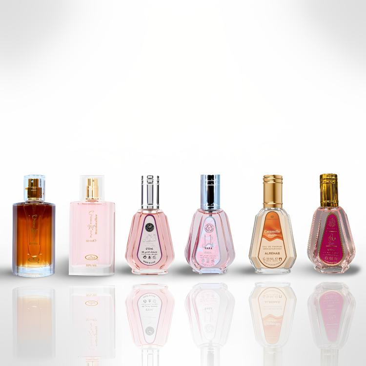 Caramello + Choco Musk + 4 More — 6-Piece Bundle by Qamare — Authentic Arabic Fragrance | Qamare