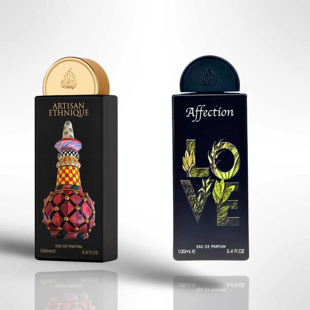 Artisan Ethnique + Love Affection Bundle — 2-Piece Set by Qamare — Authentic Arabic Fragrance | Qamare