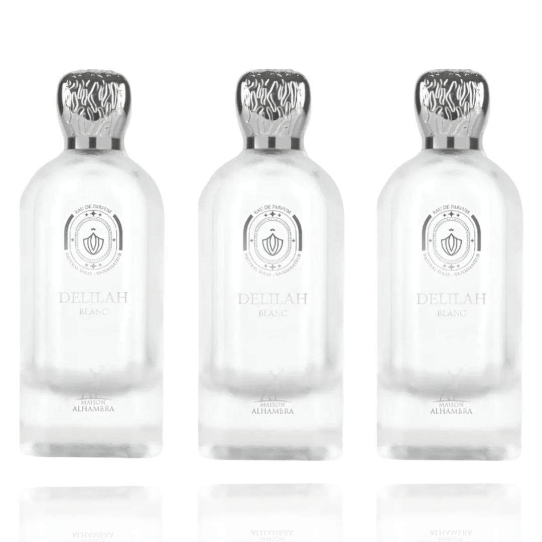 Maison Alhambra 3x Delilah Blanc Eau de Parfum 100ml by Maison Alhambra — Authentic Arabic Fragrance | Qamare
