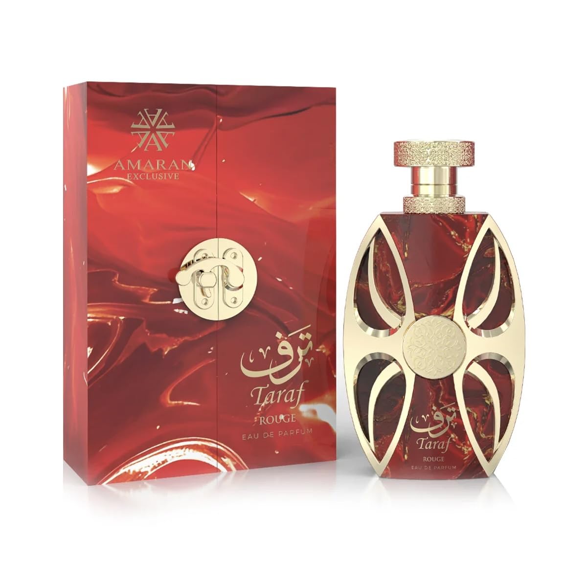 Taraf Rouge Amaran Exclusive Eau de Parfum 100ml by Qamare — Authentic Arabic Fragrance | Qamare