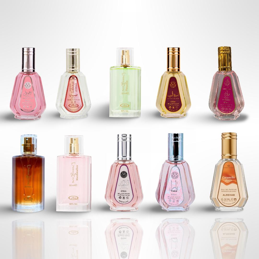 Sabaya + Caramello + 8 More — 10-Piece Bundle by Qamare — Authentic Arabic Fragrance | Qamare