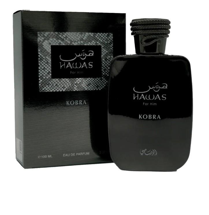 Rasasi Hawas Kobra For Daily Use Eau de Parfum 100ml by Rasasi — Authentic Arabic Fragrance | Qamare