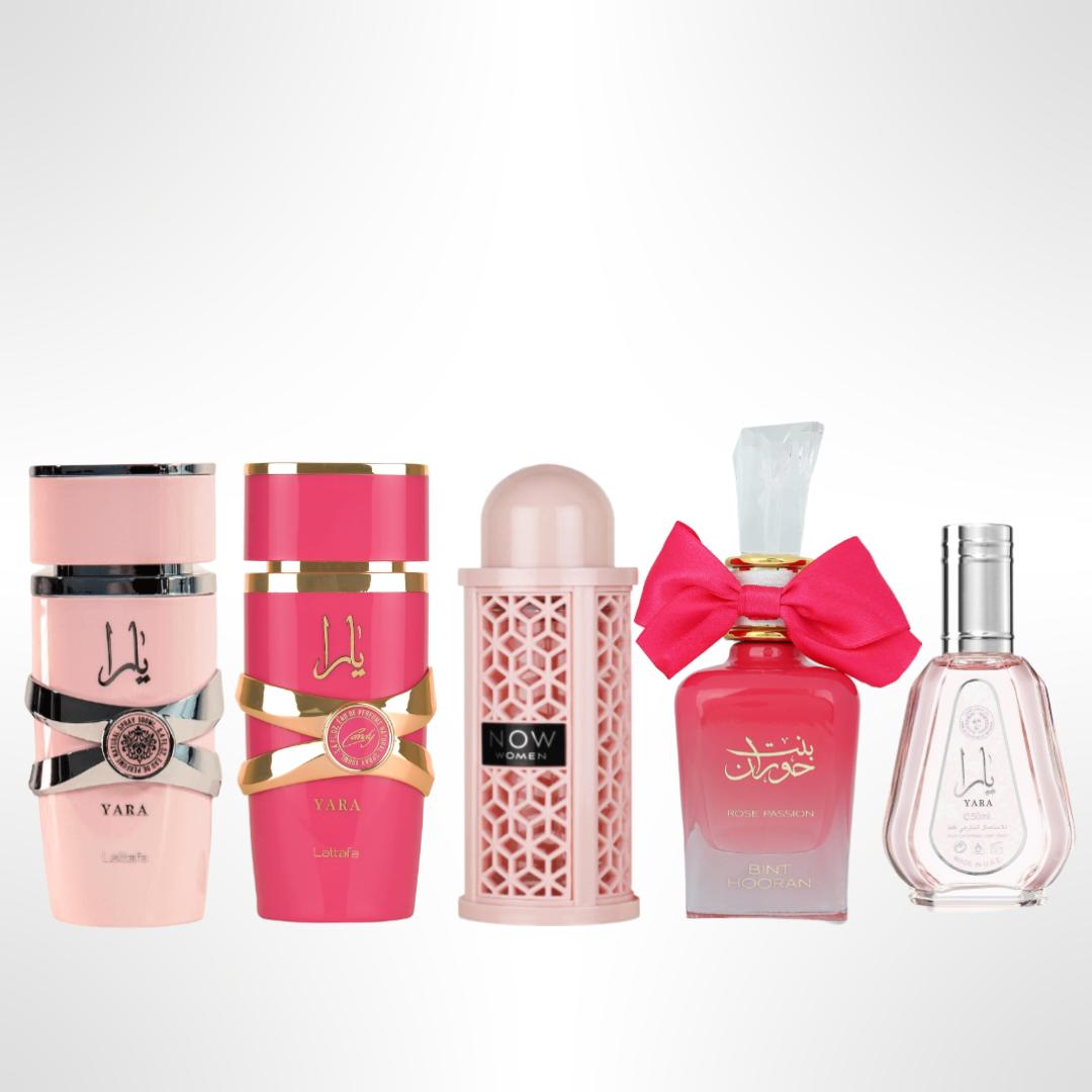 Yara + Yara Candy + 3 More — 5-Piece Bundle by Qamare — Authentic Arabic Fragrance | Qamare