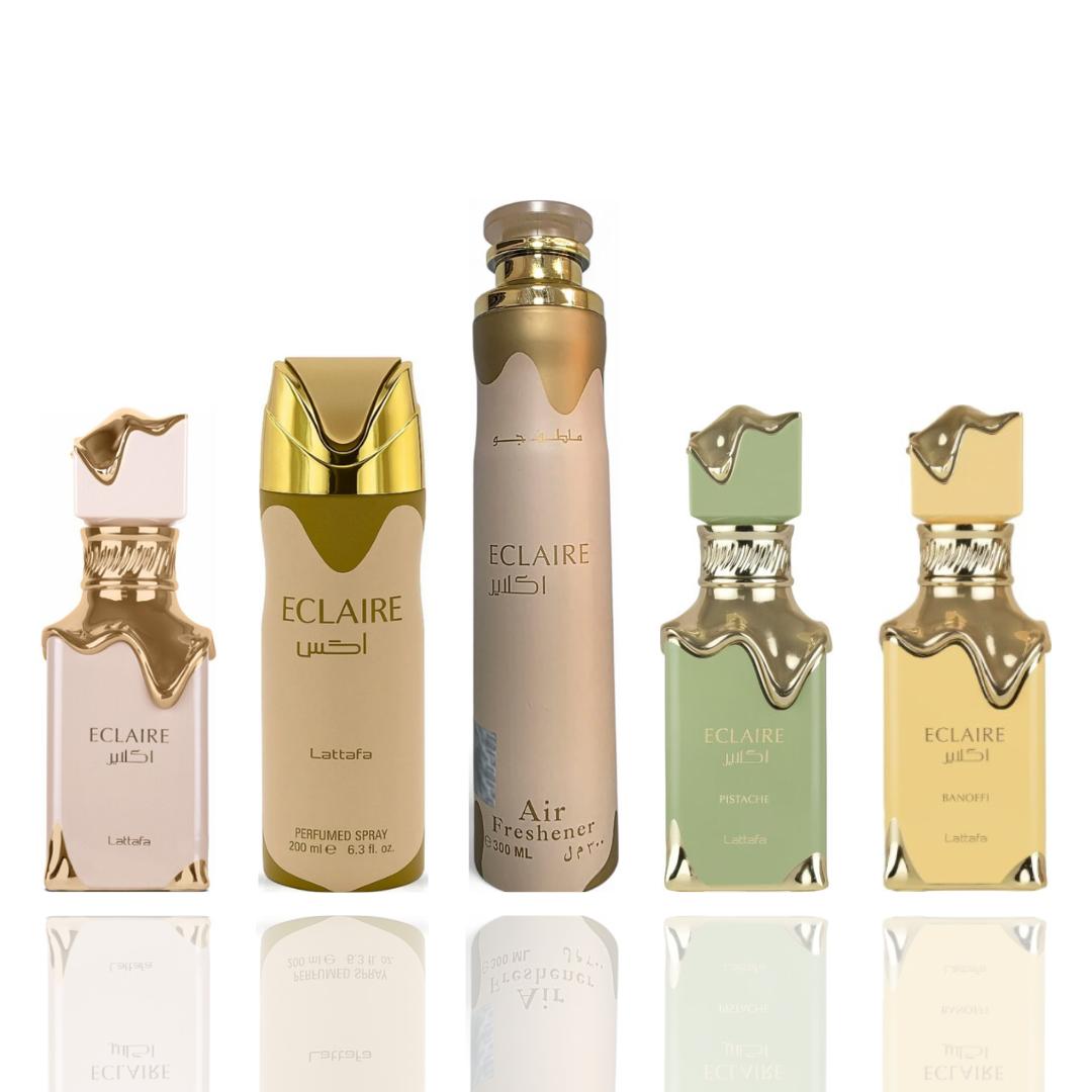 Eclaire Pistache + Eclaire Bonaffi + 3 More — 5-Piece Bundle by Qamare — Authentic Arabic Fragrance | Qamare