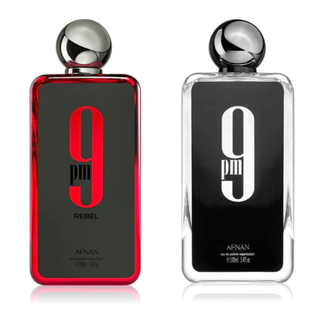 Afnan Pm + 9pm Rebel — 2-Piece Set by Afnan — Authentic Arabic Fragrance | Qamare