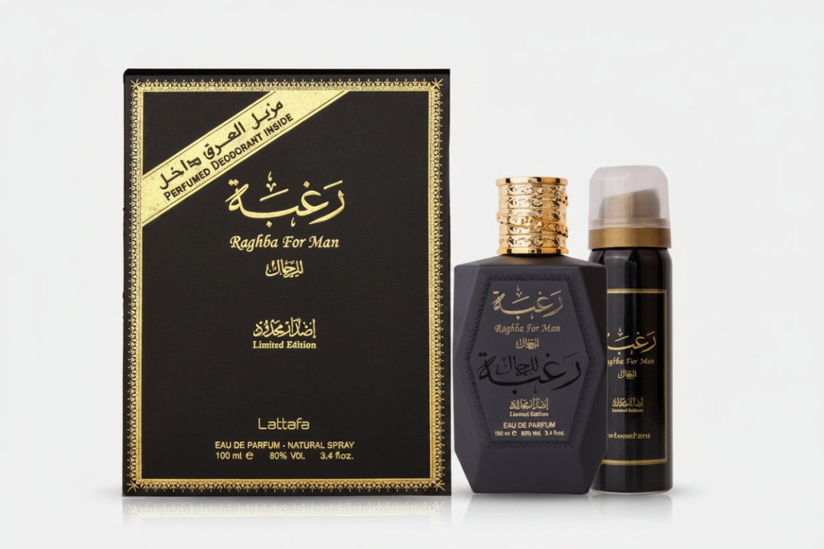 Lattafa Raghba 2-Piece Set by Lattafa — Authentic Arabic Fragrance | Qamare