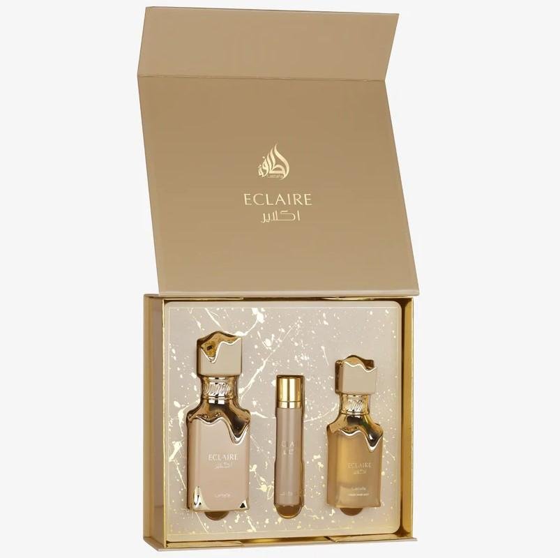 Eclaire 3pcs Gift Set by Qamare — Authentic Arabic Fragrance | Qamare
