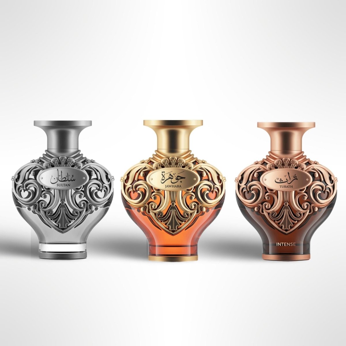Jawhara + Sultan + Turathi Le Falcone Eau de Parfum 100ml by Qamare — Authentic Arabic Fragrance | Qamare