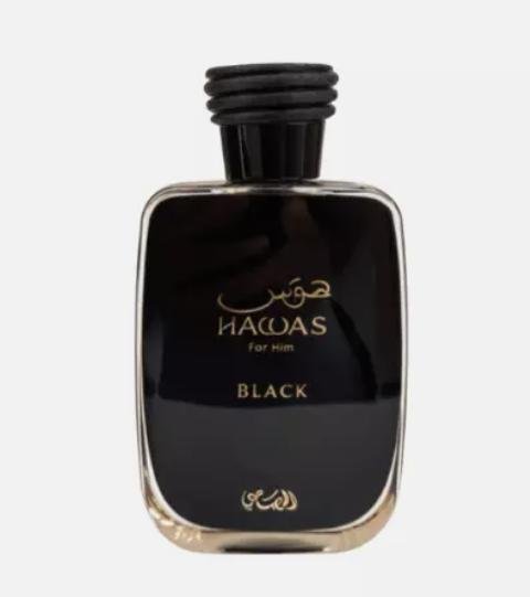 Rasasi Hawas Black Eau de Parfum 100ml by Rasasi — Authentic Arabic Fragrance | Qamare
