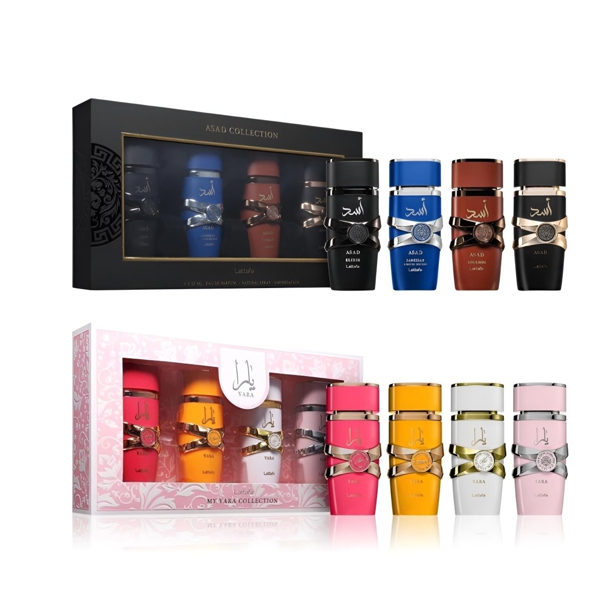 Asad x Collection + yara x Collection — 2-Piece Set by Qamare — Authentic Arabic Fragrance | Qamare