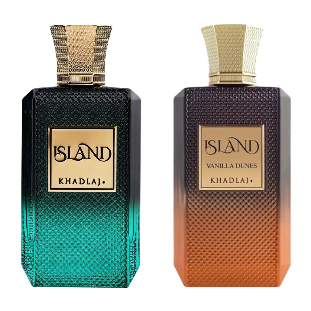 Khadlaj Island + Island Vanilla Dunes — 2-Piece Set by Khadlaj — Authentic Arabic Fragrance | Qamare