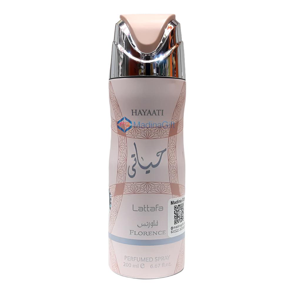 Lattafa Hayaati Florence Deodorant Body Spray 200ml by Lattafa — Authentic Arabic Fragrance | Qamare