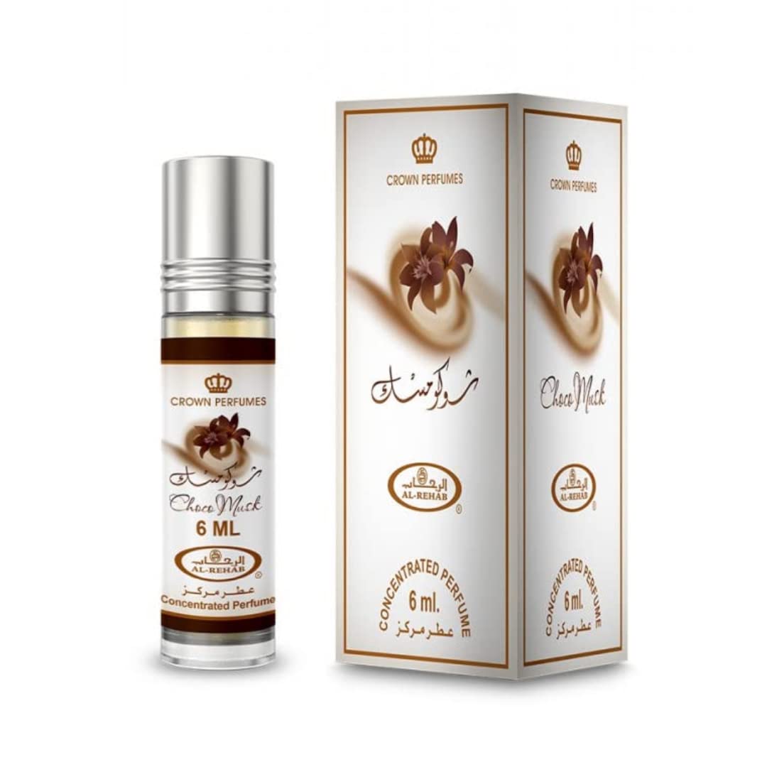 Al Rehab Choco Musk Perfume Oil Roll-On 6ml by Al Rehab — Authentic Arabic Fragrance | Qamare