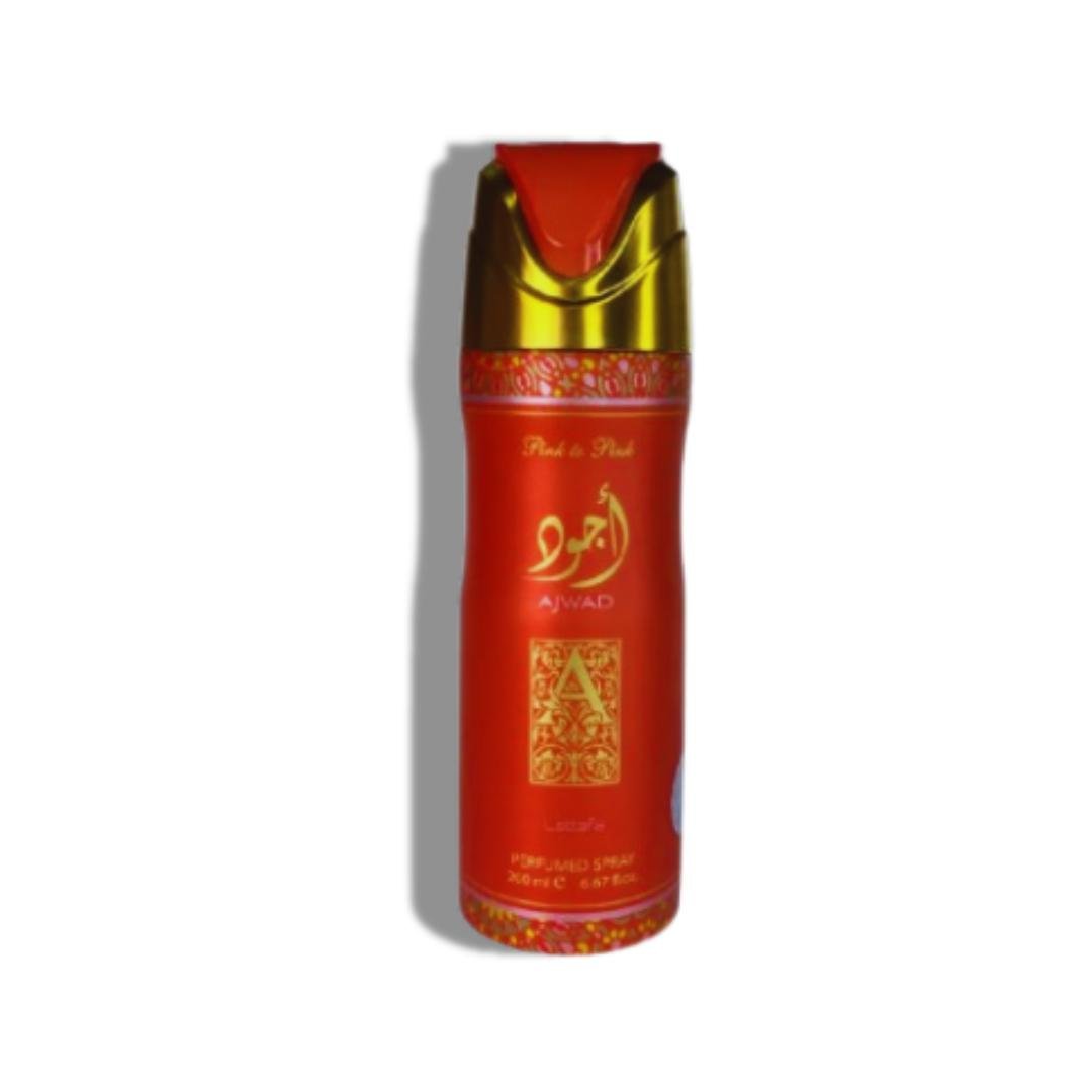 Lattafa Ajwad Pink to Pink Deodorant Body Spray 200ml by Lattafa — Authentic Arabic Fragrance | Qamare