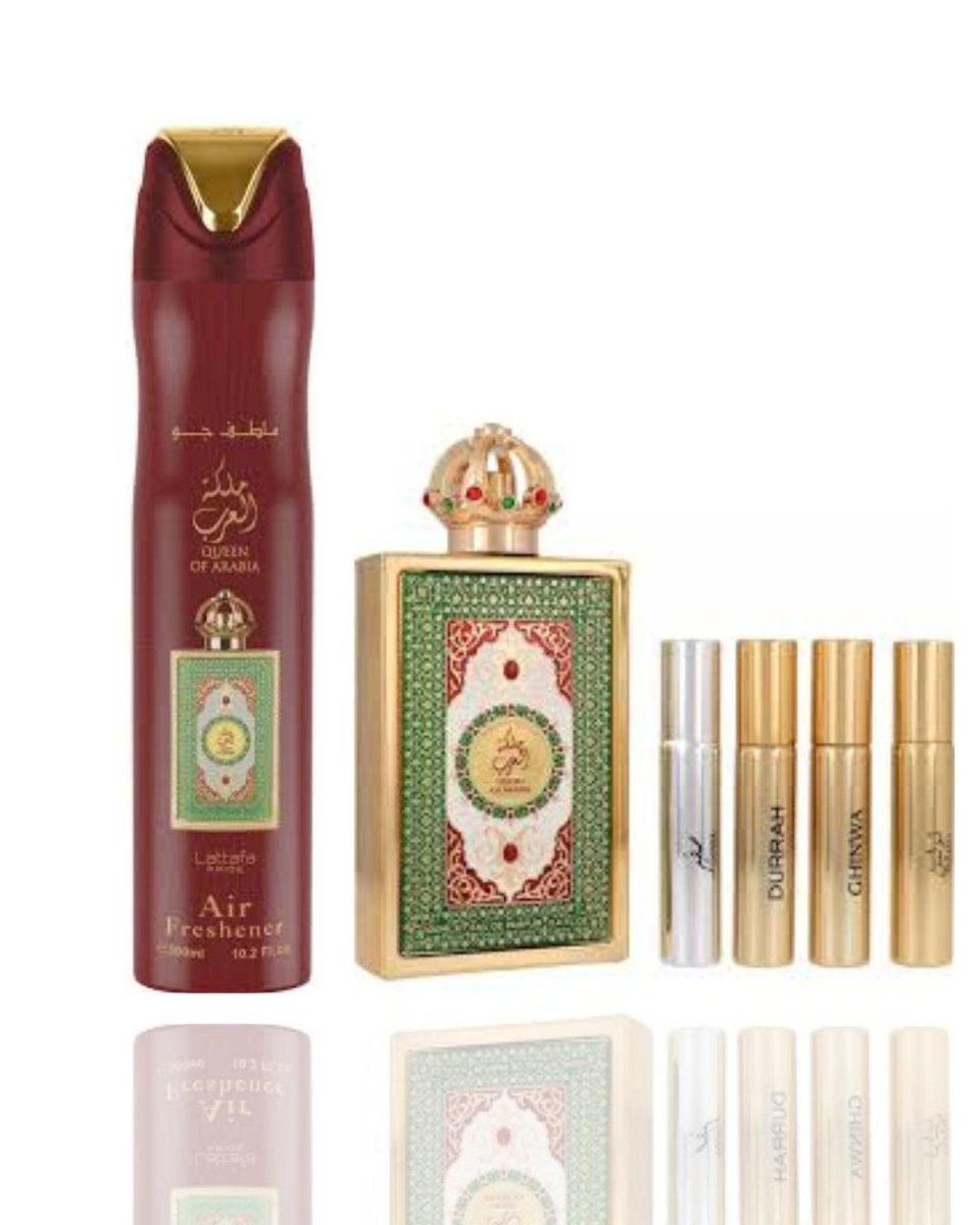 Queen Of Air Freshener + Queen — 2-Piece Set by Qamare — Authentic Arabic Fragrance | Qamare