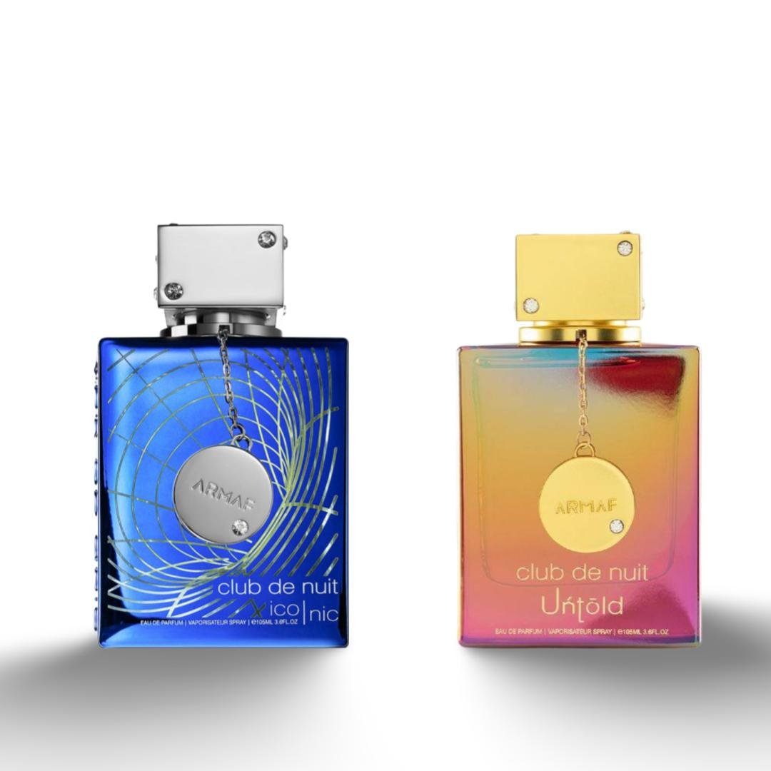 Afnan Club De Nuit Iconic + Club De Nuit Untold — 2-Piece Set by Afnan — Authentic Arabic Fragrance | Qamare